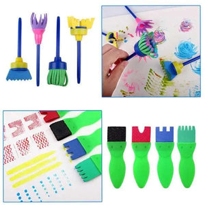 Tampon Éponge de peinture Fantaisie 4pcs pour enfants - Guerfistore –  Guerfi Store