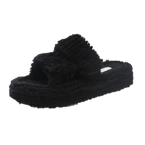 Winter Slippers With Velcro Design Fashion Indoor Outdoor Garden Home Shoes