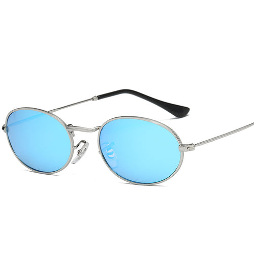 Oval frame unisex sunglasses