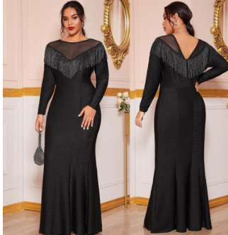 Plus Size Evening Party Prom Long Dress