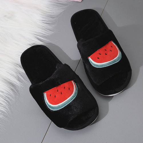 Fruit cotton indoor slippers for women