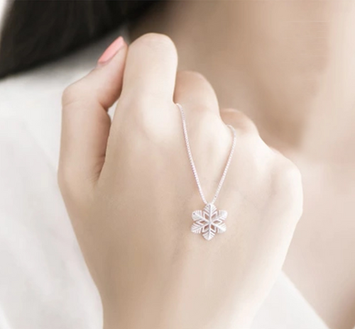 925 Silver Snowflake Necklace
