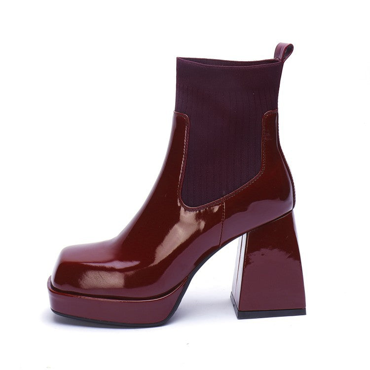 Platform High Heeled Ankle Boots – Thecurvestory