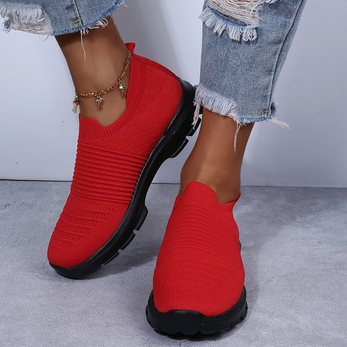 Women's Knit Sock comfortable Shoes with Chunky Sole