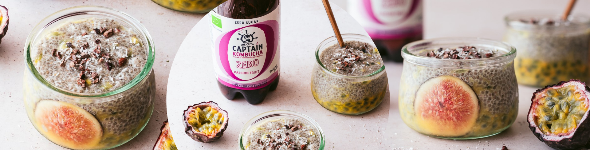 pudim chia gutsy captain kombucha maracujá