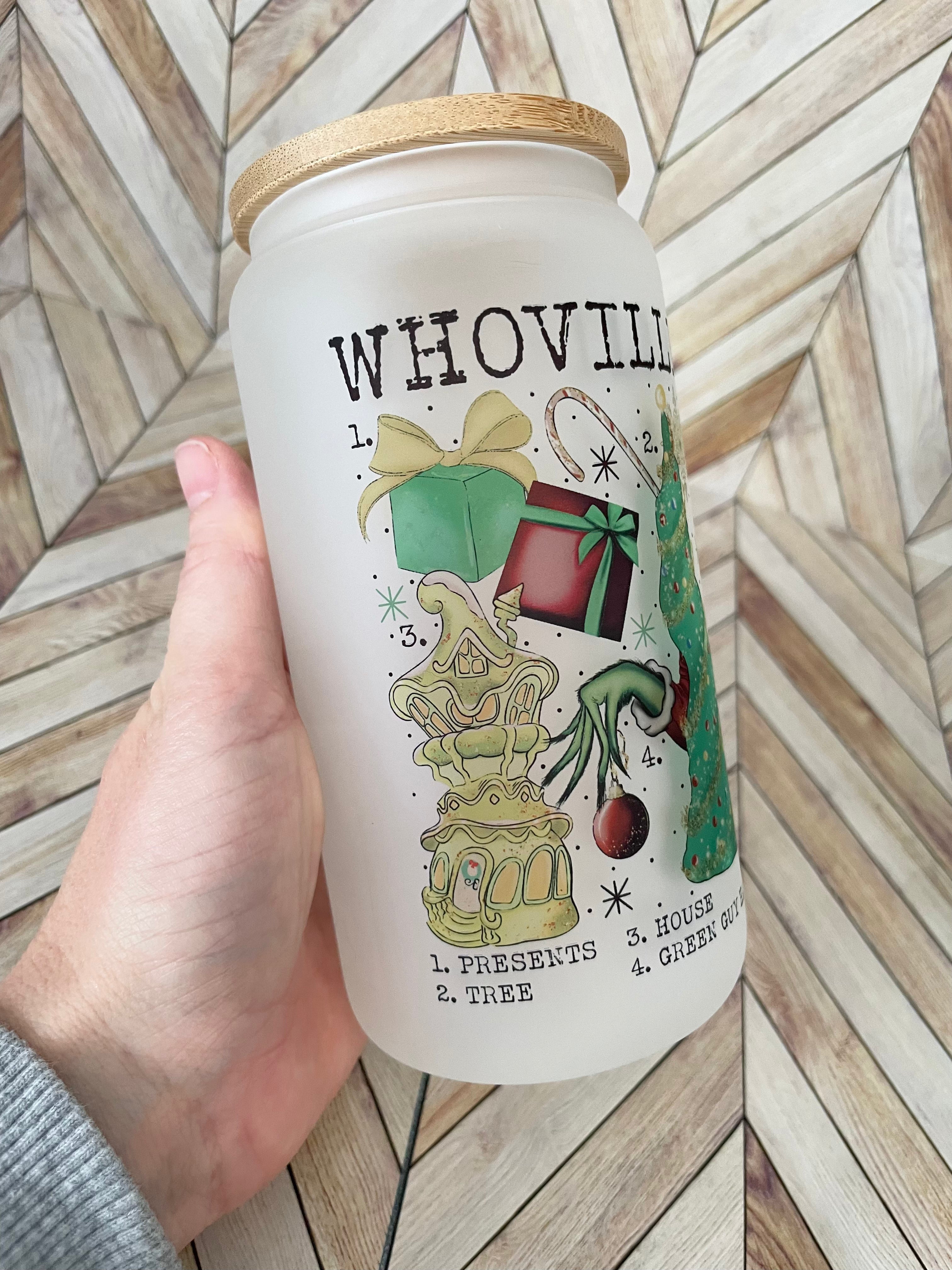 Whoville Beer Can Glass