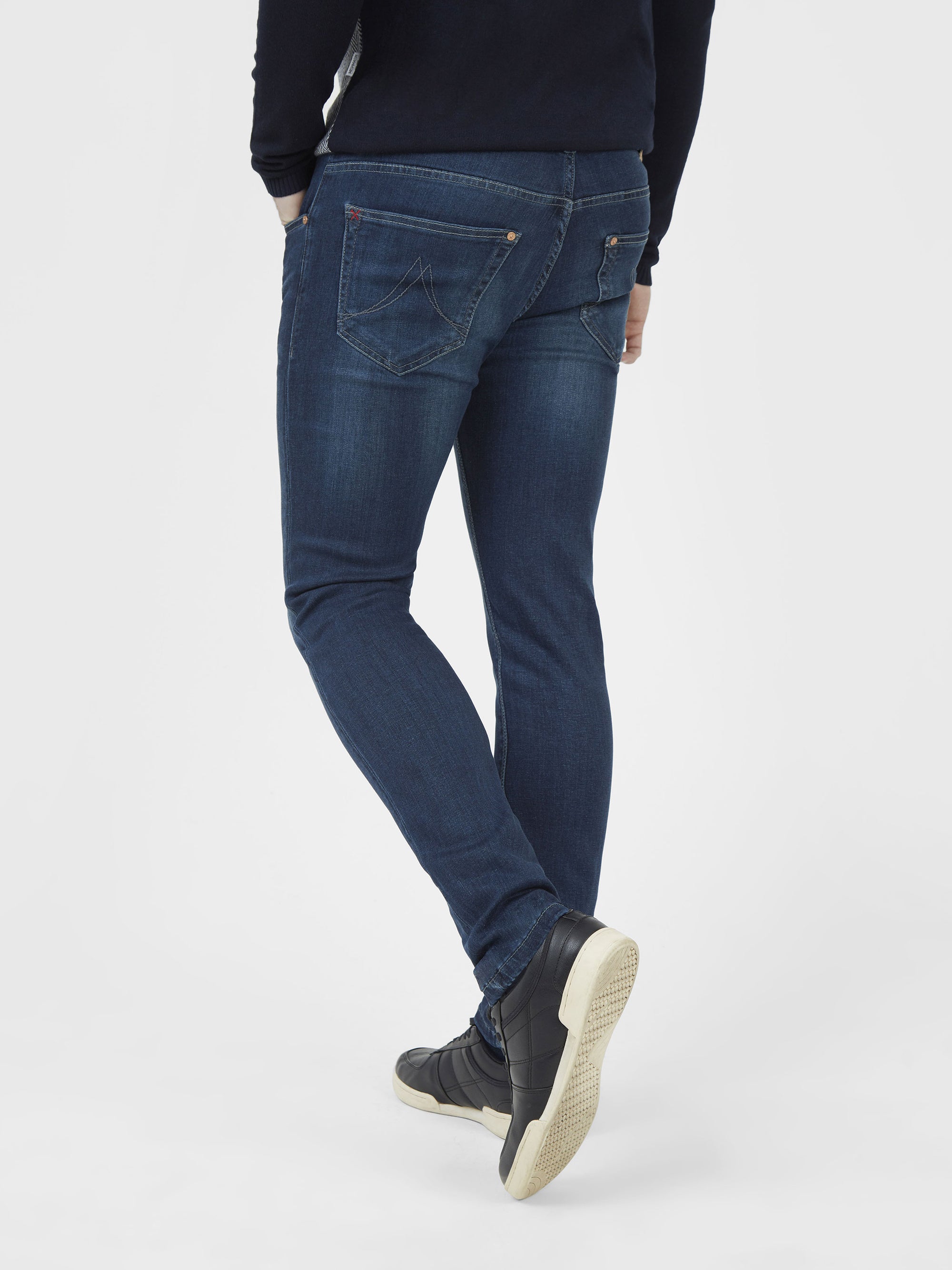 Tapered stretch lot xx classic dark wash mens denim jean | Mish Mash