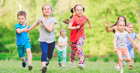 kids running outside