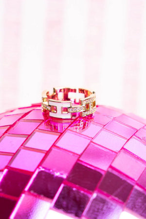 Viola Chain Link Ring - Sandy's Southern Spice 