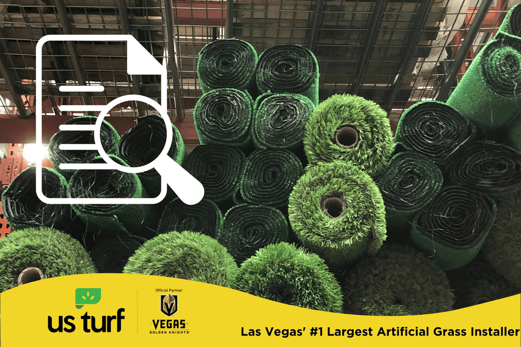 rolls of artificial grass in a warehouse