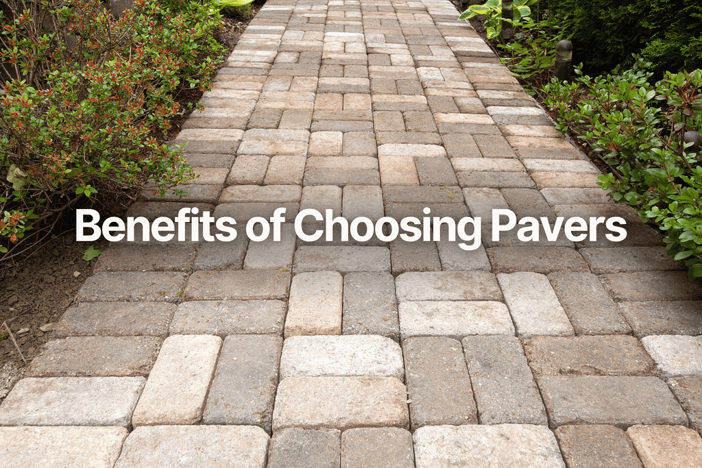 pathway made with natural color pavers