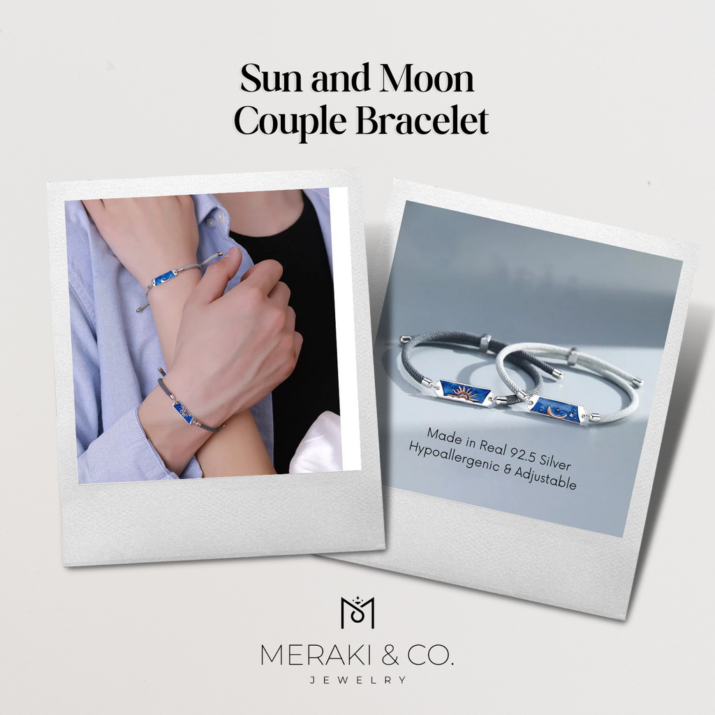 Sun and Moon Couple Ring (Real Silver & Adjustable) – Meraki