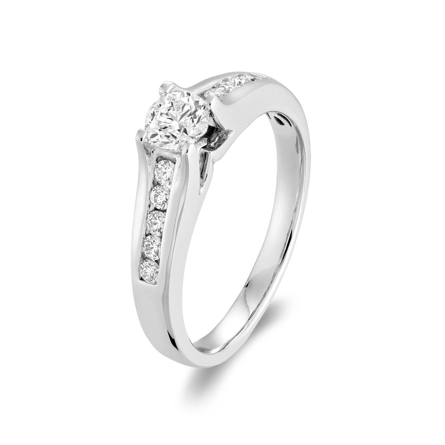 Solitaire Channel Set Diamond Engagement Ring - Faith product image