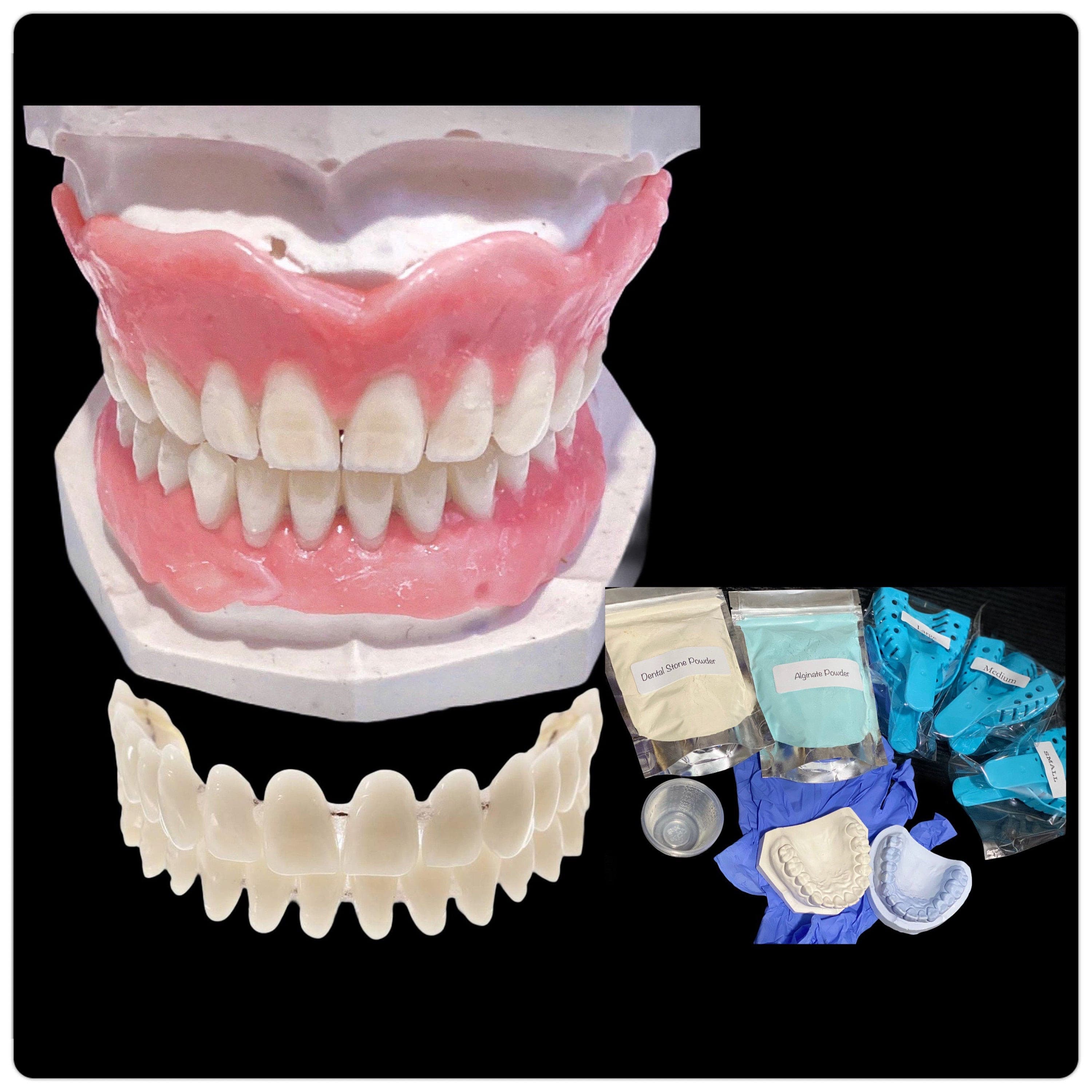 Do It Yourself Denture Kit Alginate Dental Impression Full Upper And Full Lower Diy Denture 