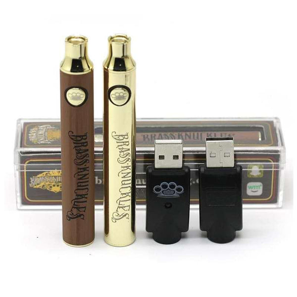 Brass Knuckles Pen Battery 900 MAh + USB Charger (510 Thread)