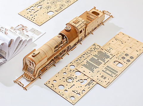 Fifijoy Steam Train 3D Wooden Puzzle