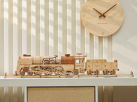 Fifijoy Steam Train 3D Wooden Puzzle