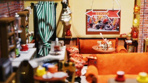 Fifijoy Central Perk Café DIY Miniature House