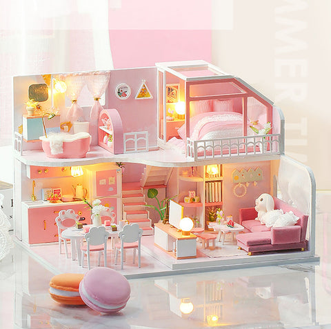 Fifijoy Cozy and Adorable Time DIY house Miniature Kit