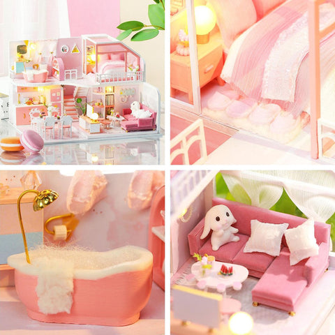 Fifijoy Cozy and Adorable Time Cute Dollhouse Miniature Kit