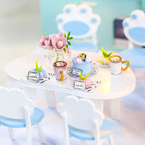 Fifijoy Cozy and Adorable Time DIY mini Dollhouse Miniature Kit