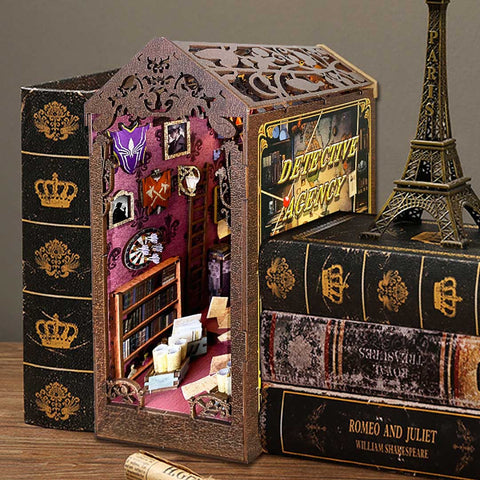 Fifijoy Detective Agency DIY Wooden Book Nook Kit