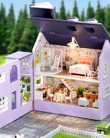 Fifijoy Happy House DIY Wooden Mini House Kit