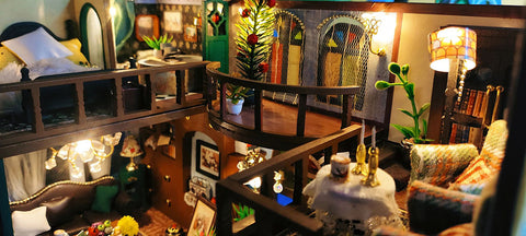 Fifijoy Oriental Charm Villa DIY Miniature Dollhouse