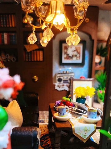 Fifijoy Oriental Charm Villa Miniature Dollhouse Kit