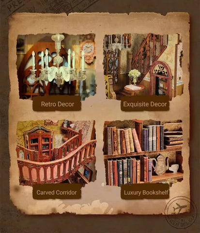 Booknook Chamber of Secrets Magic Book Nook Library Decor