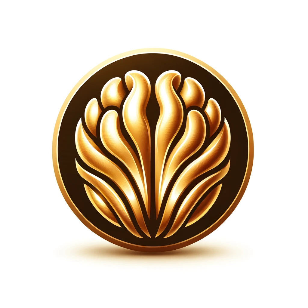 DALL·E 2024-04-01 14.29.26 - Design an icon featuring a whole walnut with a luxurious golden color against a white background. The walnut should be stylized and elegant, embodying.webp__PID:cc5b686f-829c-4493-a297-0b8baacffb64