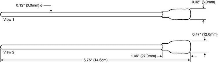 swab size