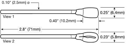 Coventry 51121 Pillow-Tip Swab