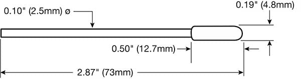 CF4050 Foamtip Swab Diagram