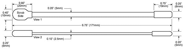 Chemtronics CFP50 Swab Drawing