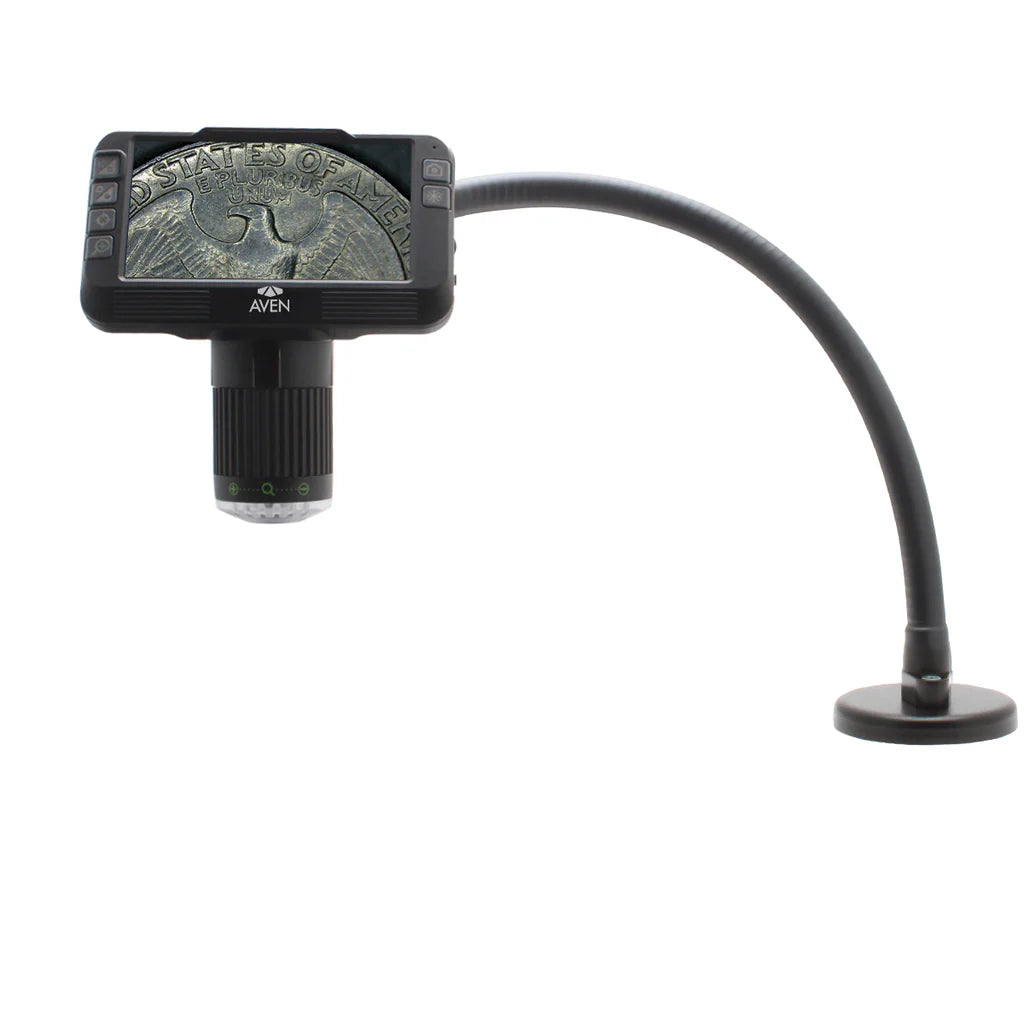 Aven Mighty Scope ClearVue Digital Microscope 8x-25x with FlexArm Stand & Magnetic Base