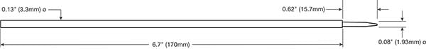 Chemtronics CM502 swab Drawing