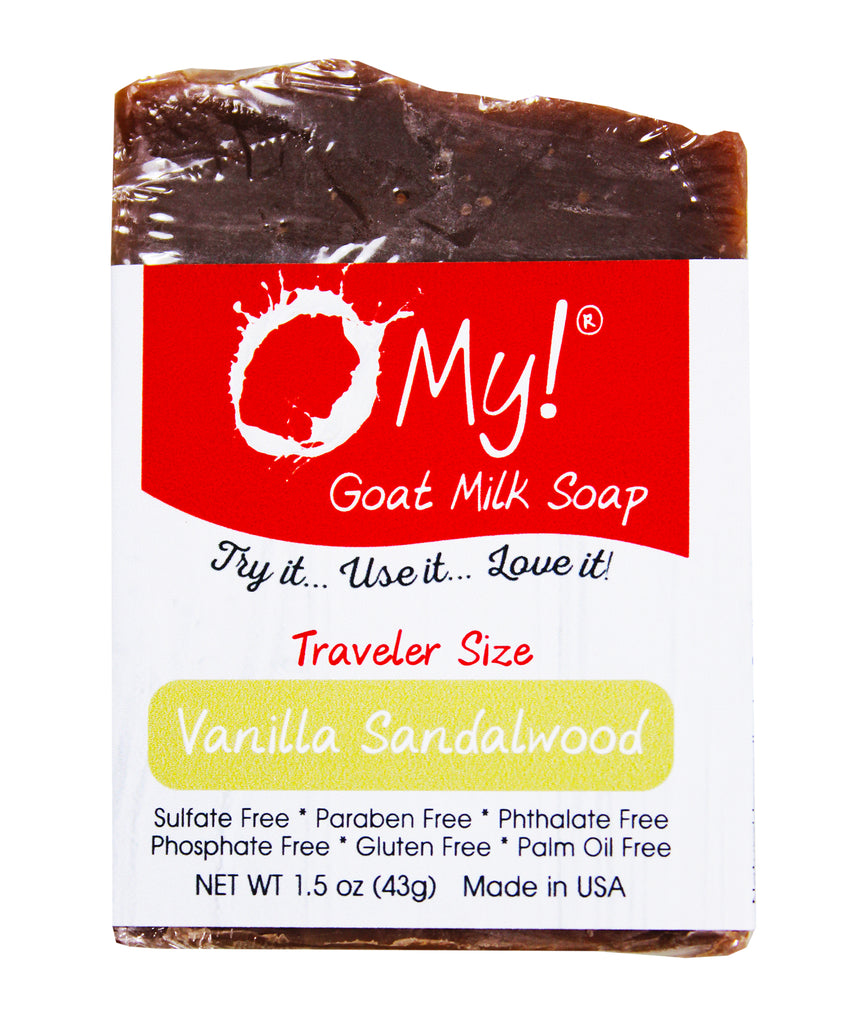 O My! Goat Milk Traveler Soap Bar Vanilla Sandalwood