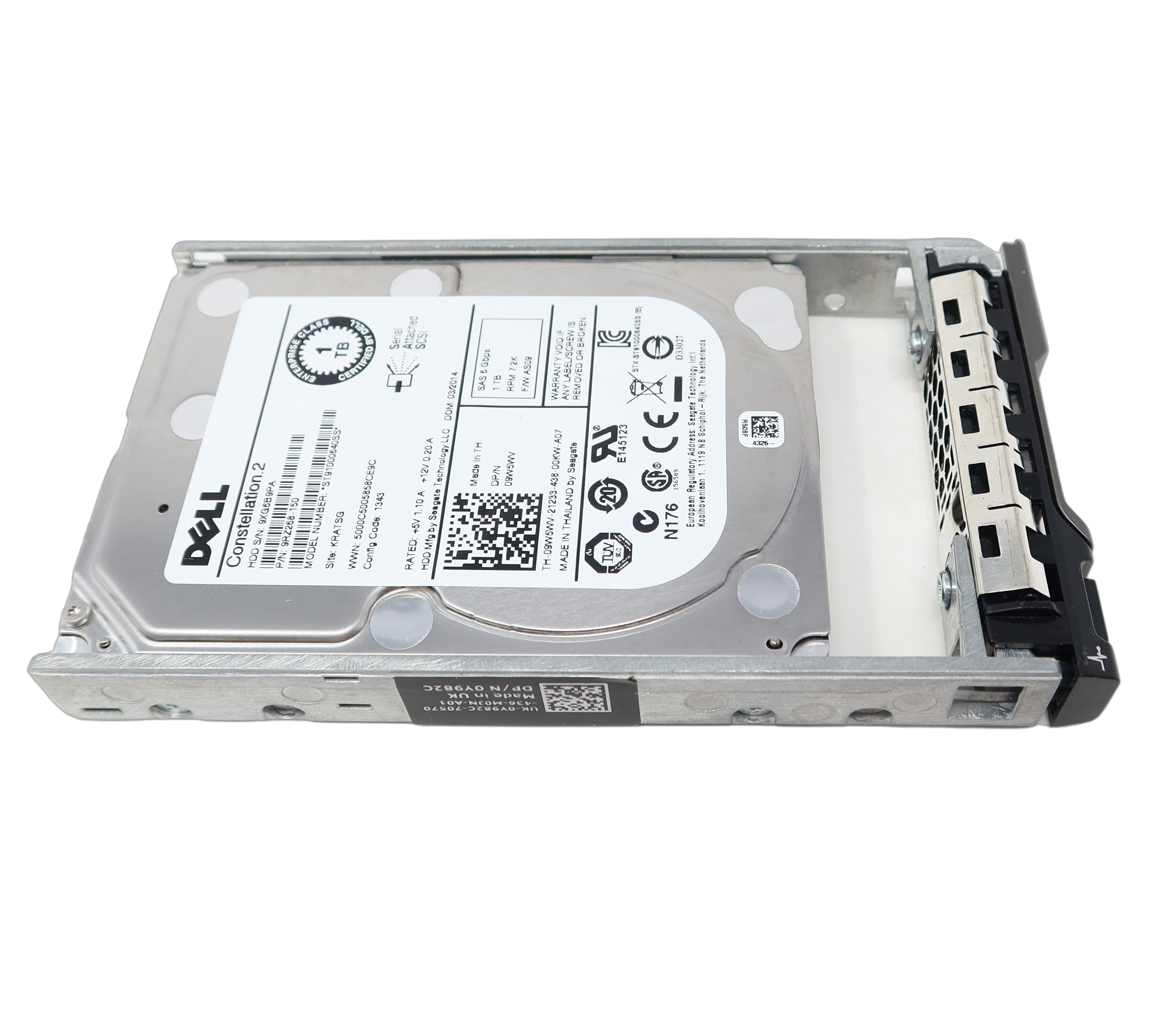 H8DVC Dell 300GB 15K RPM 6Gb/s 64MB SAS 2.5 Hard Drive ST9300653SS