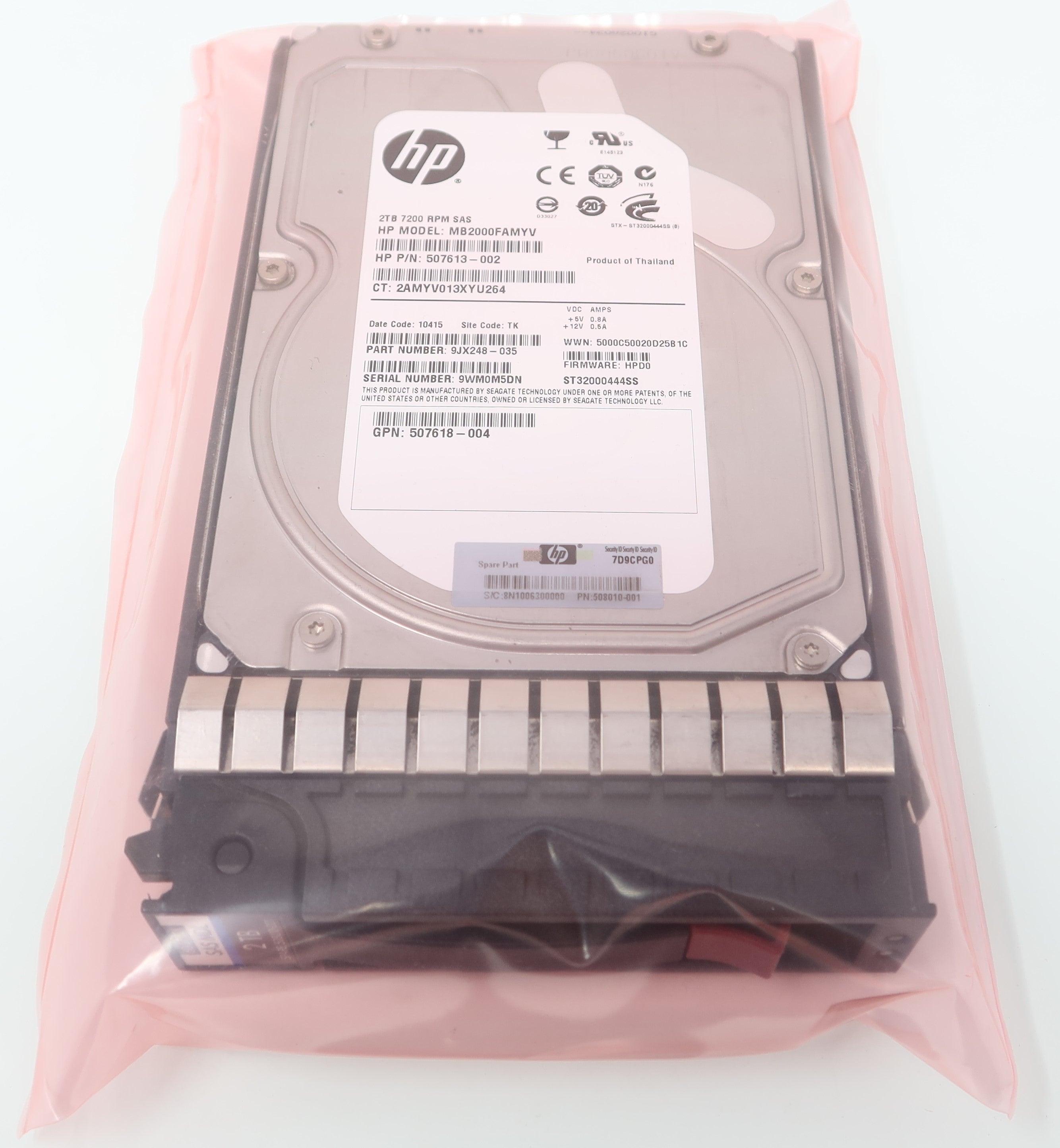 E2D55A 730709-001 HPE MSA 300GB 6G SAS 10K SFF 2.5