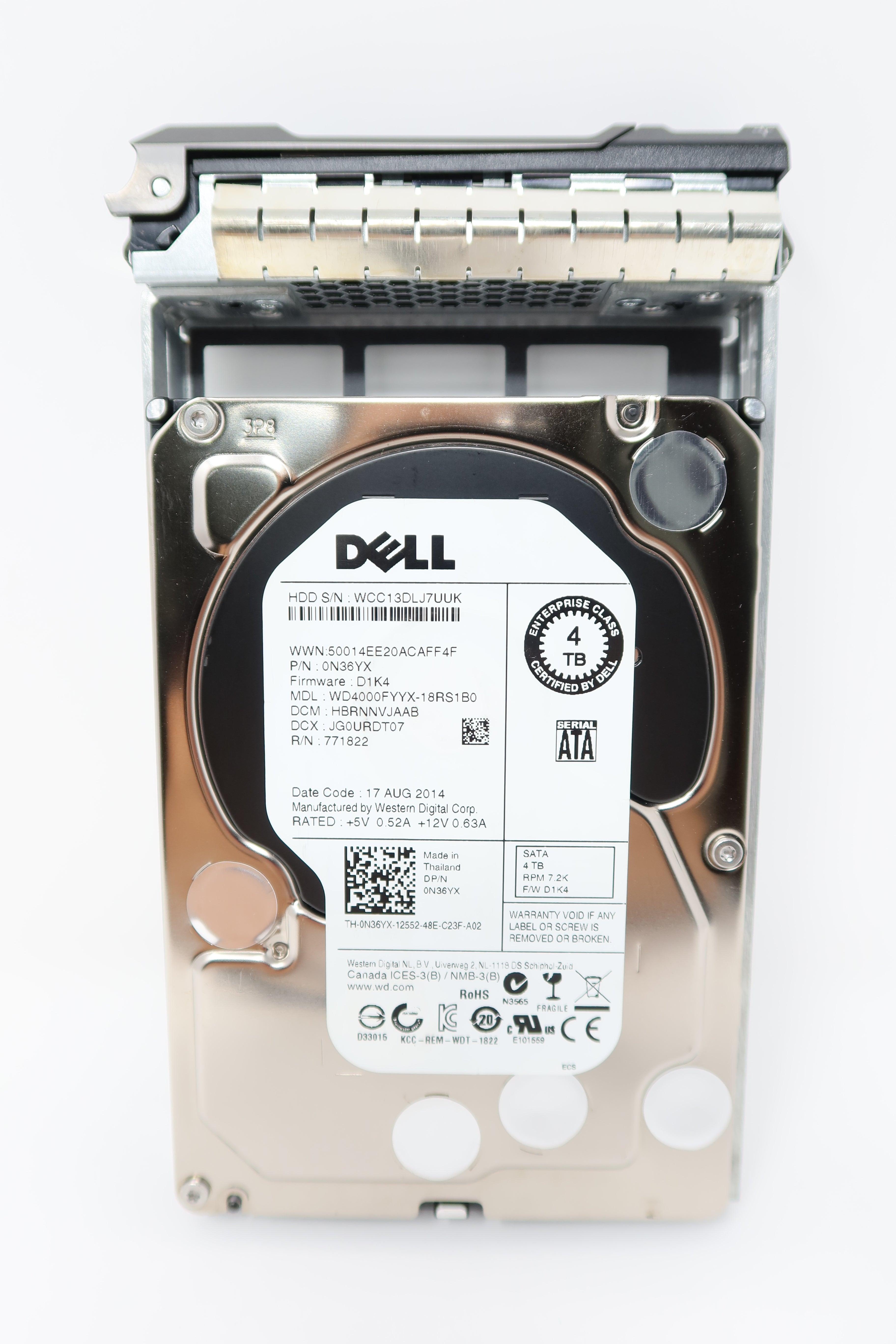 WD4000FYYX-18RS1B0 | Dell 4TB 7.2K 64MB SATA LFF Hard Drive