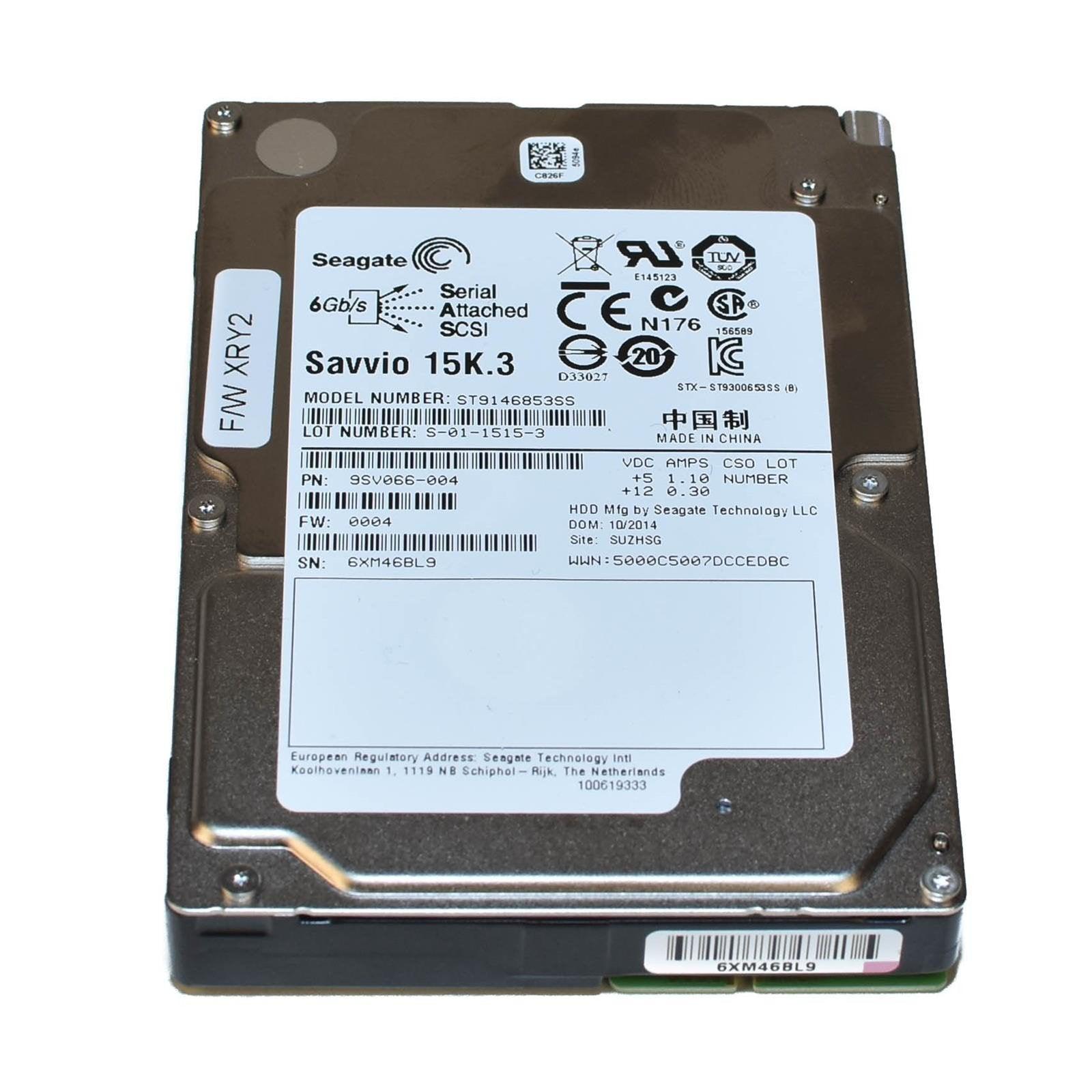 Seagate Savvio 10K.2 ST9146802SS 146.8GB 10K 2.5in SAS Hard Drive