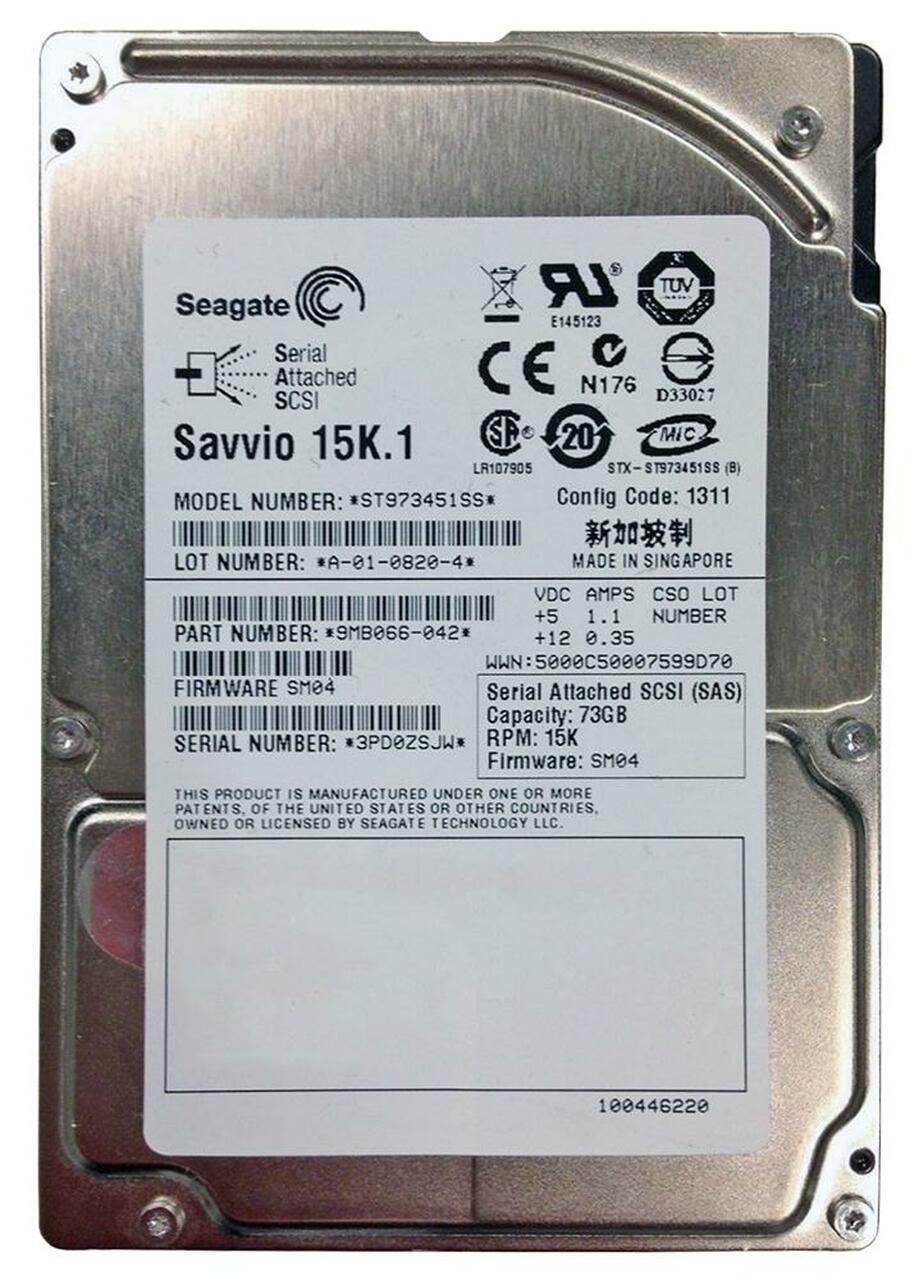 Seagate Savvio 10K.2 ST9146802SS 146.8GB 10K 2.5in SAS Hard Drive