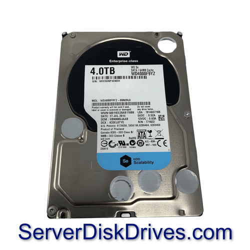 Western Digital WD4000F9YZ 4TB SATA 6Gb/s 64MB 7200RPM 3.5