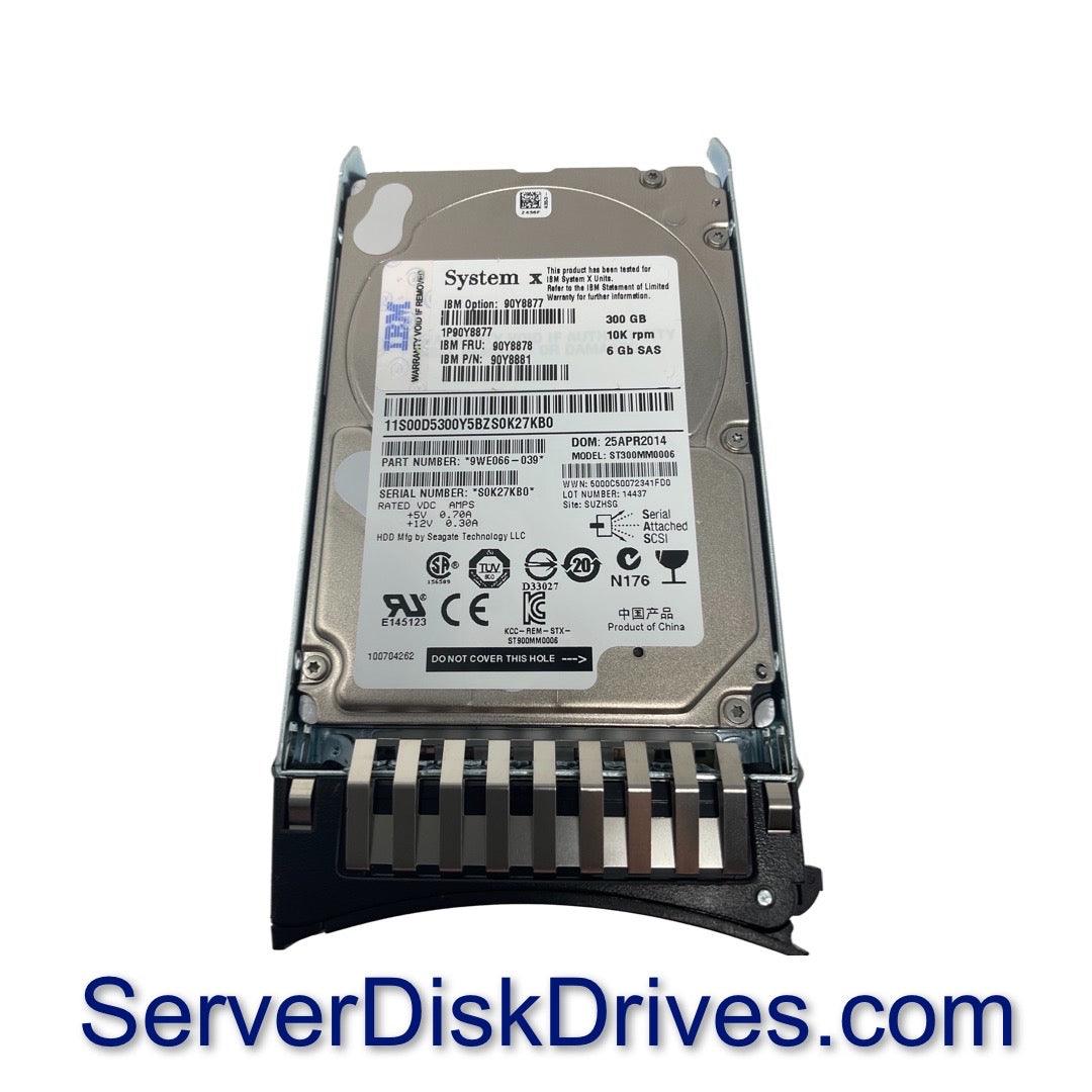 90Y8878 90Y8881 IBM 300GB 10K RPM 6Gb/s 2.5