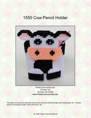 Unicorn Crayon Holder-Plastic Canvas Pattern or Kit