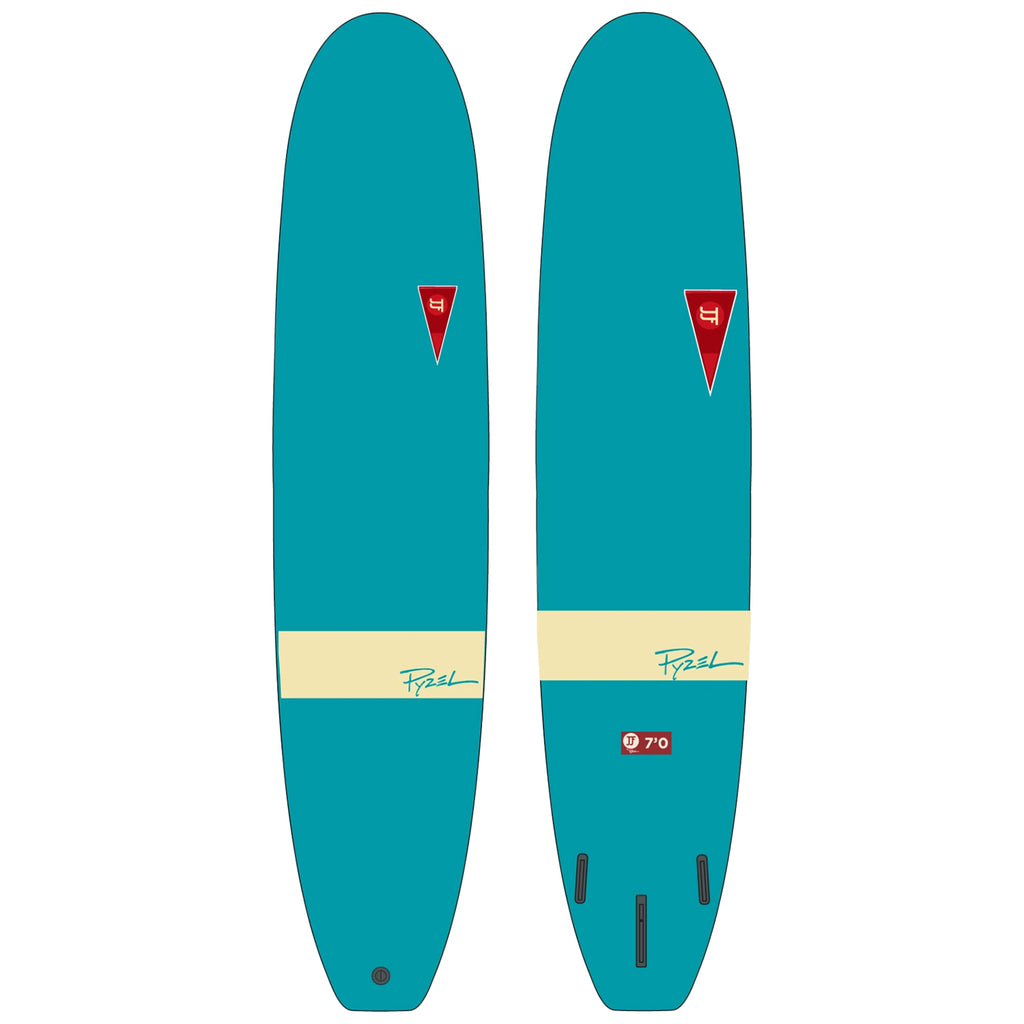 JJF by Pyzel Log Surfboard Red 9'0