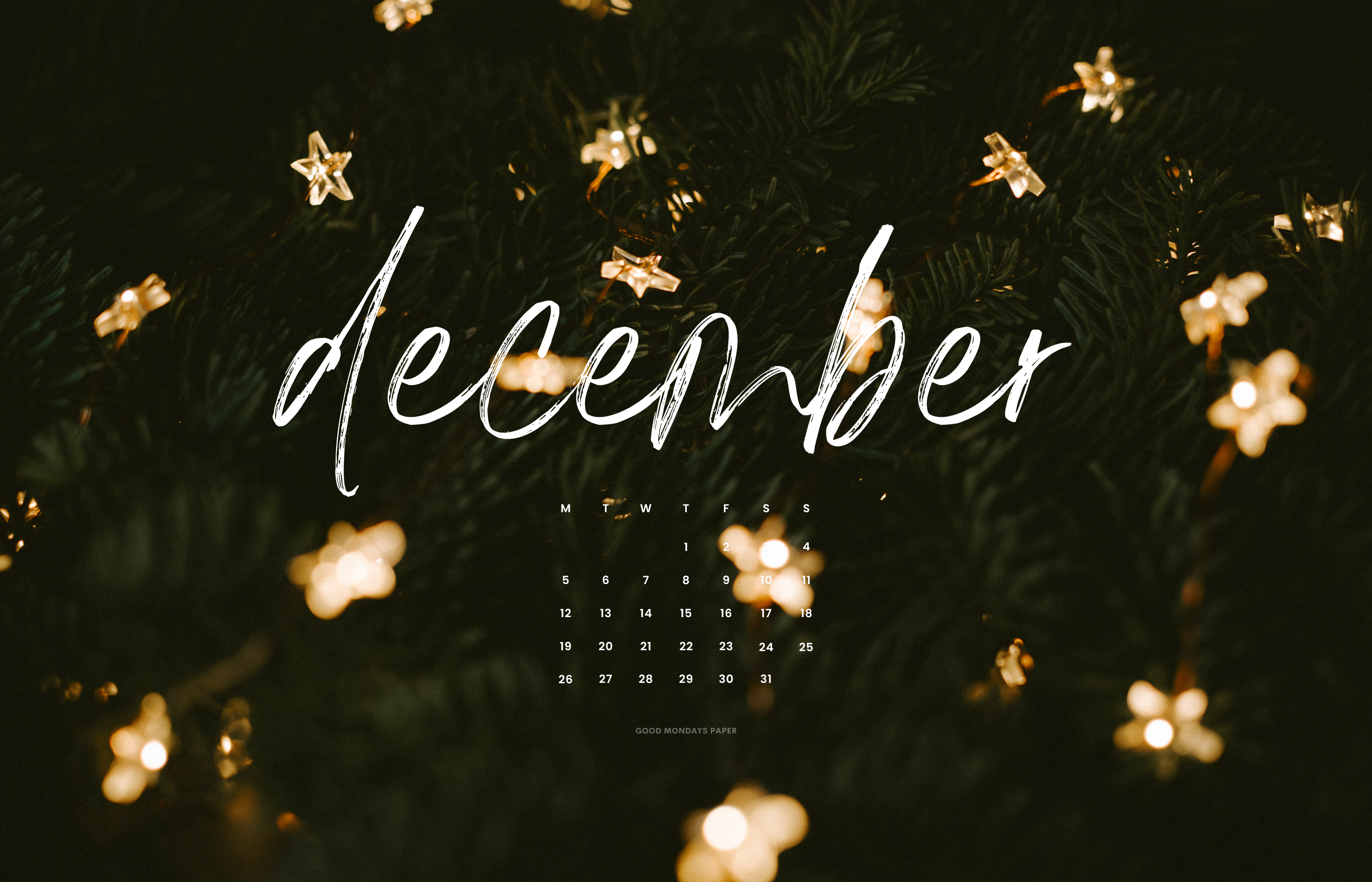 December 2022 Wallpapers  Good Mondays Paper