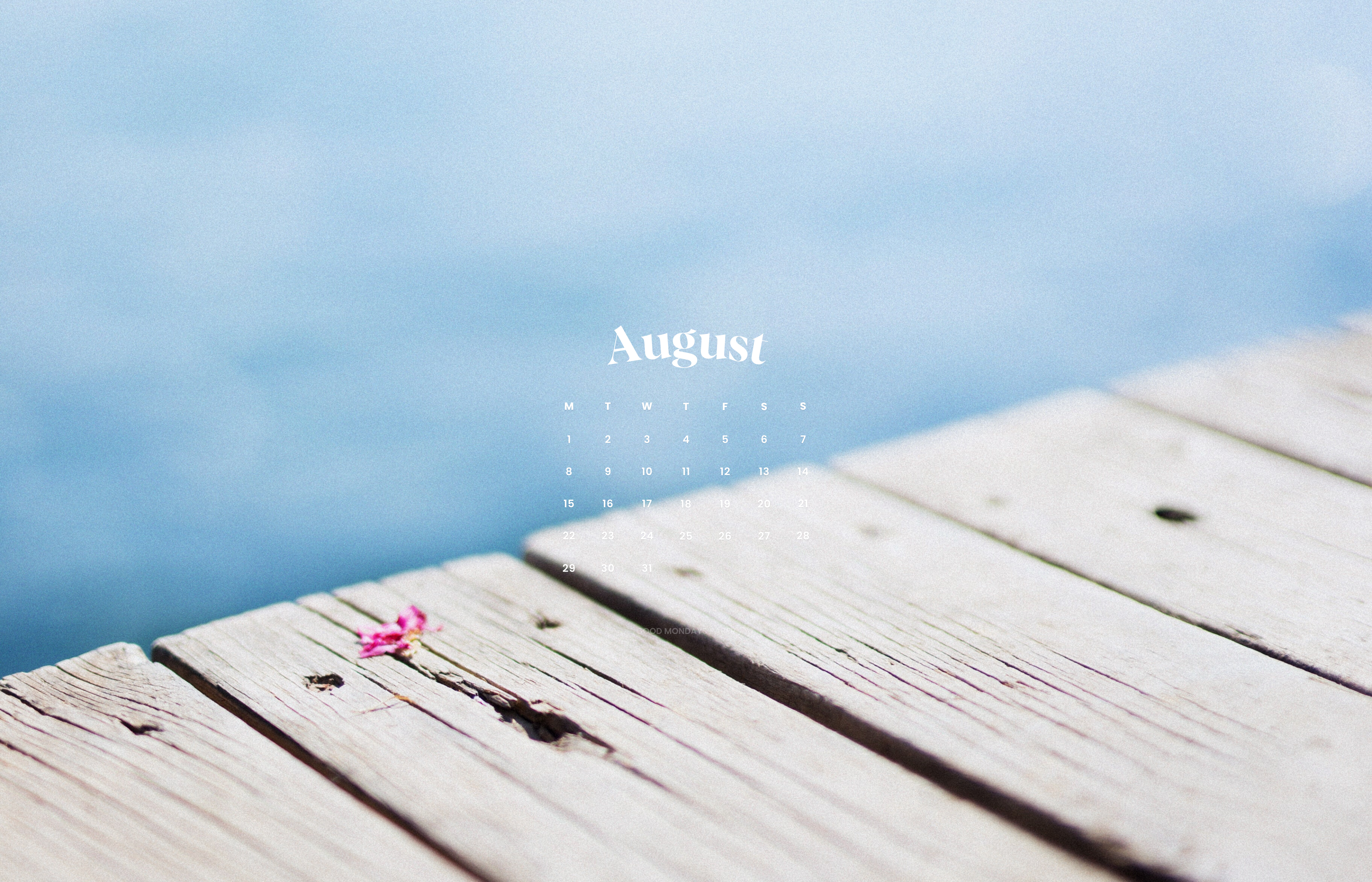 Wallpapers and calendars: August 2022