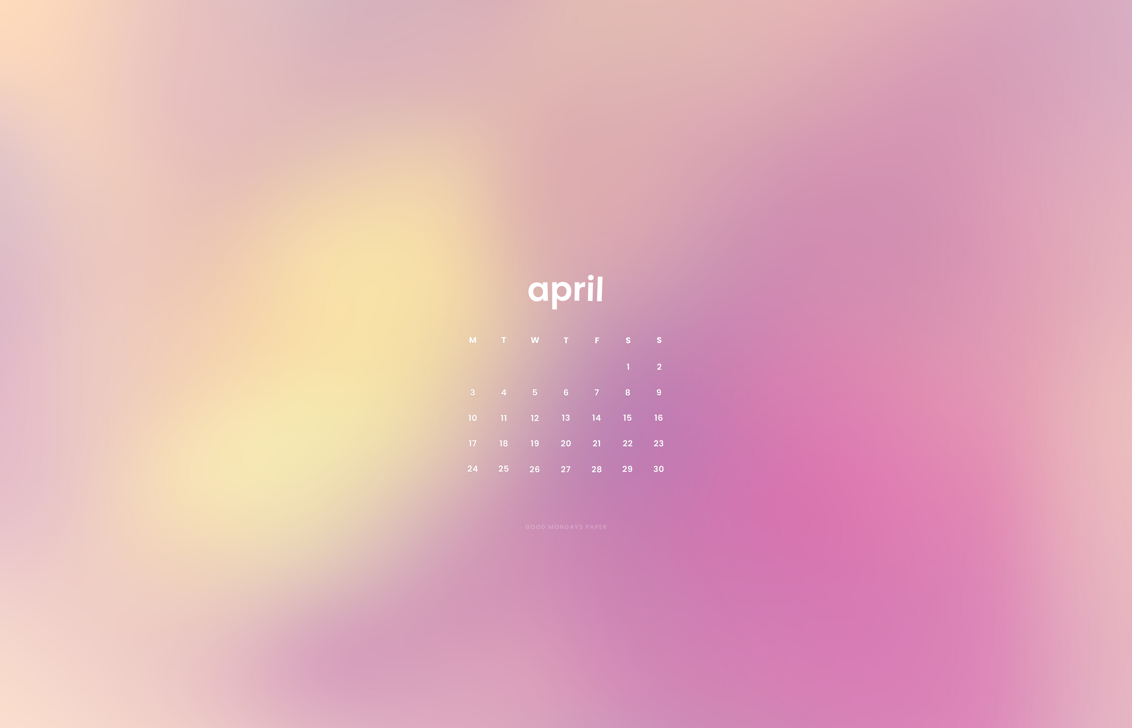 April 2023 Desktop Calendar